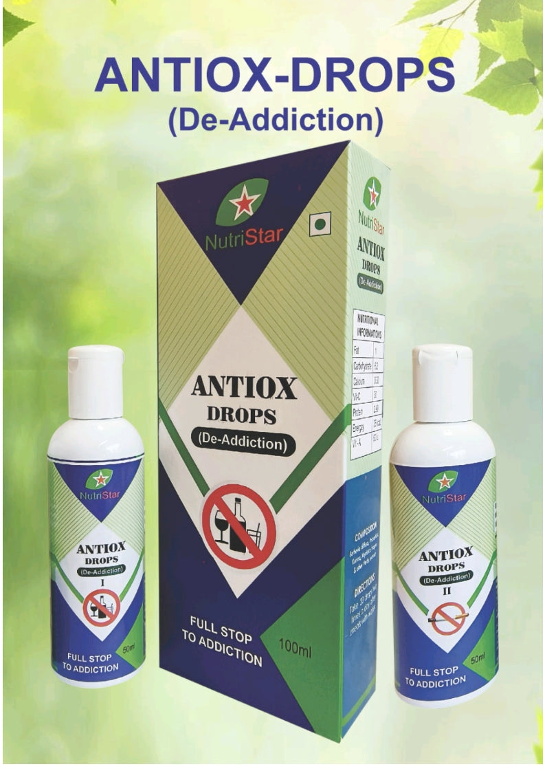 Nutristar Antiox De-addiction Drops (100ML): Natural Relief from Addiction
