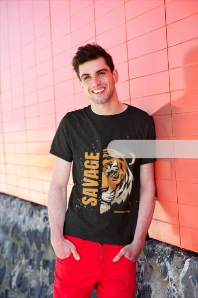 Male  Printed Cotton Solid Half Sleeve Crew Neck Regular Fit T-Shirt Standard Crew T-Shirt | US21